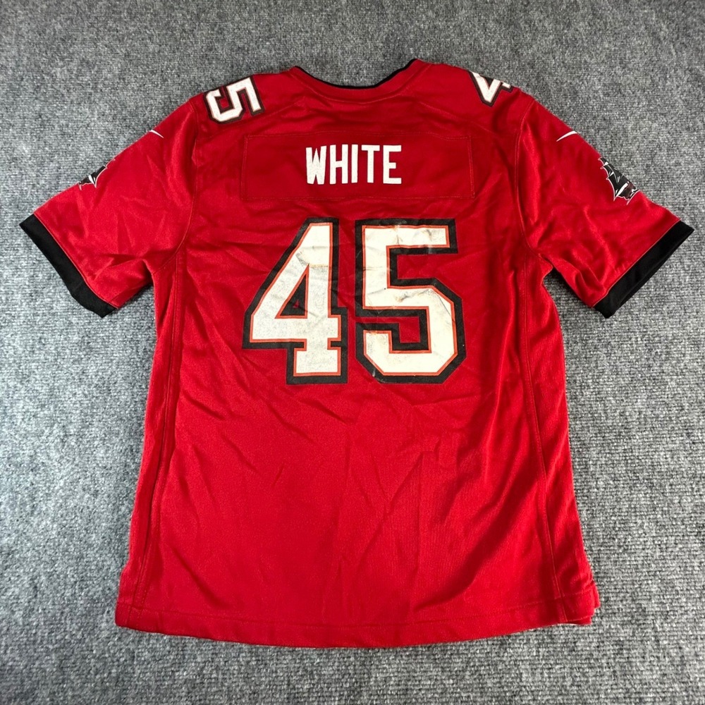 Nike NFL Tampa Bay Buccaneers Devin White 45 Jersey Red Mens Large
